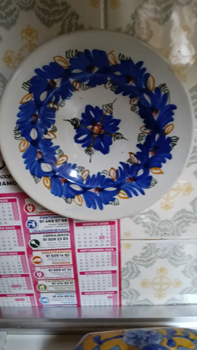 Lote platos decorativos frutas