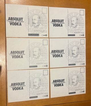 Carte postali della collezione Absolut Vodka