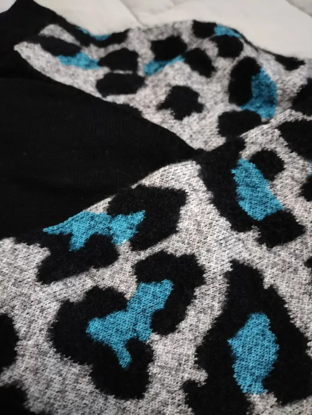 Jersey Desigual Negro Multicolor NUEVO