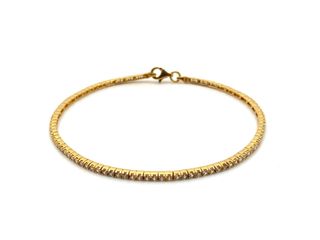 pulsera oro 18k con piedra con circonita