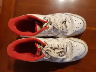 Zapatillas Nike Air Force 1 Blancas Rojas