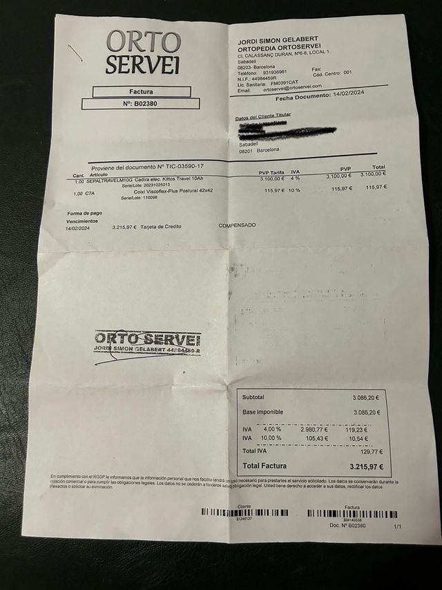 Silla de ruedas eléctrica plegable