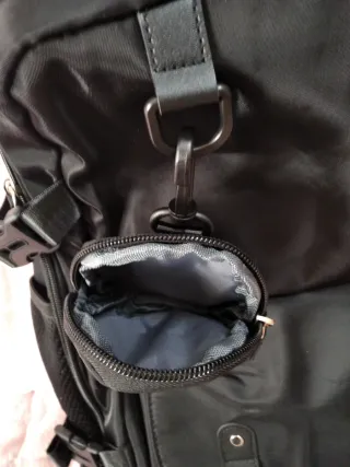 Mochila de viaje cabina avión negra