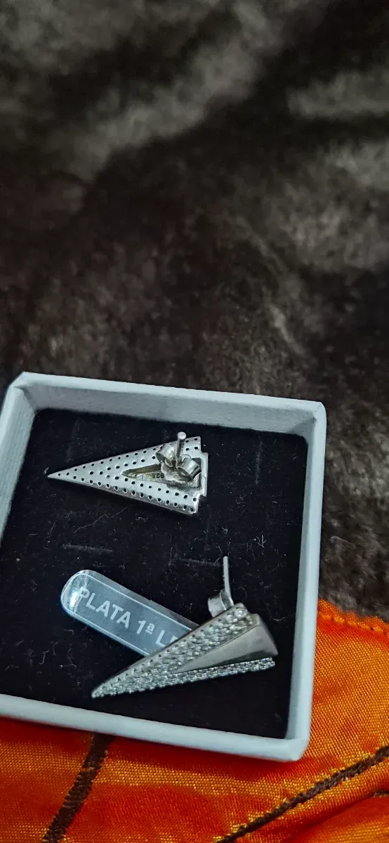 Pendientes Triángulo Plata 925