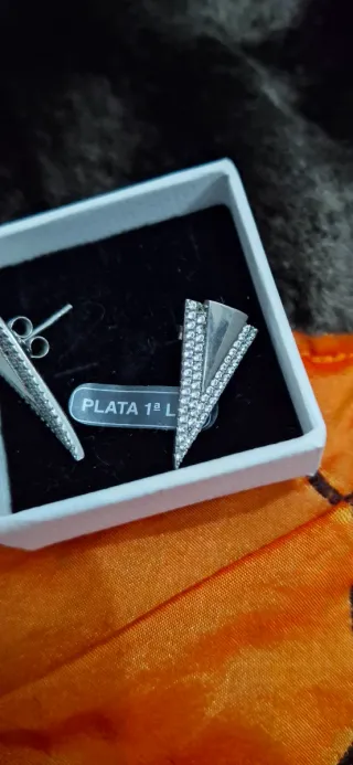 Pendientes Triángulo Plata 925