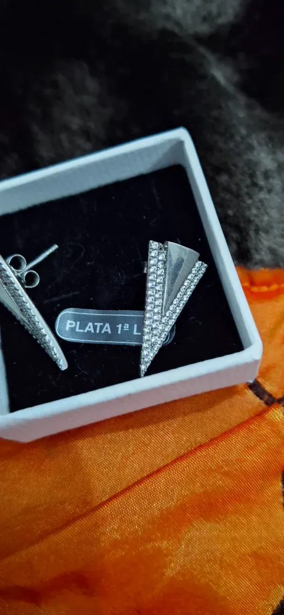 Pendientes Triángulo Plata 925