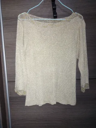 Conjunto de vestir suéter y falda tablas talla 42