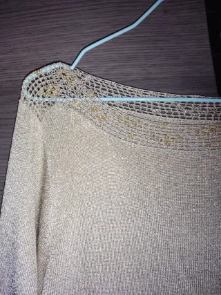 Conjunto de vestir suéter y falda tablas talla 42