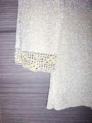 Conjunto de vestir suéter y falda tablas talla 42