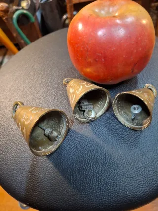 Campane antiche in ottone (3 unità)