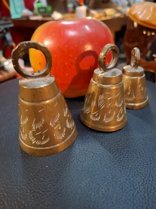 Campane antiche in ottone (3 unità)