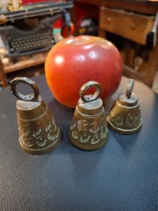 Campane antiche in ottone (3 unità)