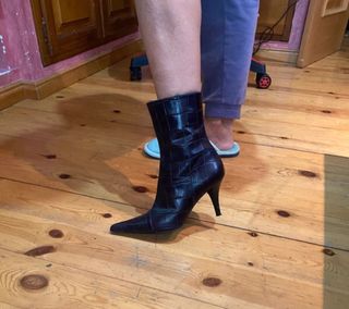 Botines de piel con tacón Pedro del Hierro T.38