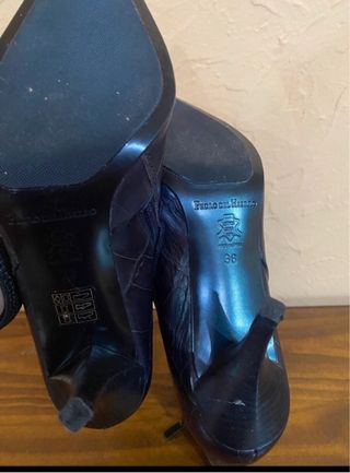 Botines de piel con tacón Pedro del Hierro T.38