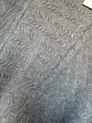 Vestido punto gris talla única,