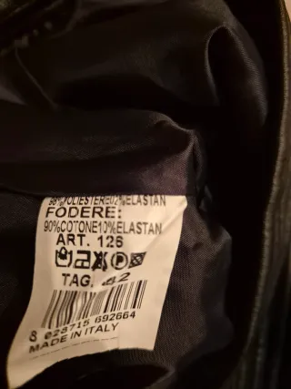 Giacca nera con zip 12 13 anni