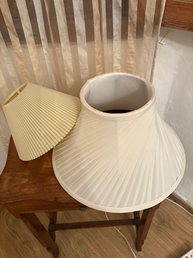 Paralume per lampada vintage in tela beige