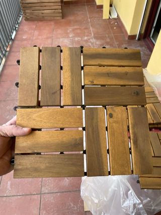 Suelo de madera de acacia para terraza