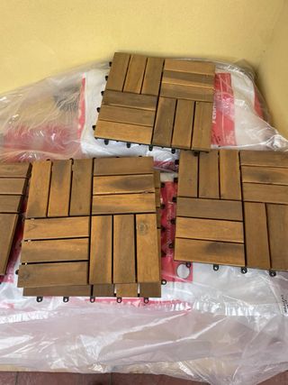 Suelo de madera de acacia para terraza