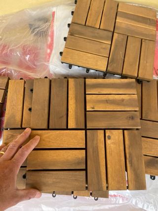 Suelo de madera de acacia para terraza