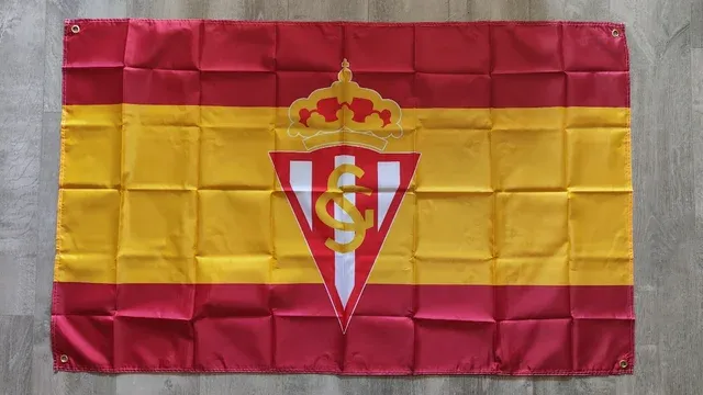 Bandera del Sporting de Gijón y España