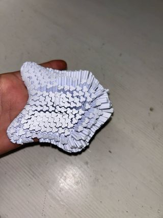 Stella 3D stampata in plastica