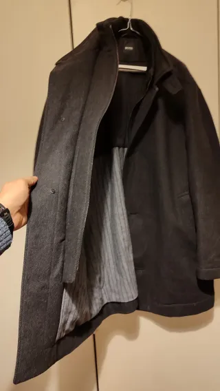 Cappotto Hugo Boss Taglia 54 Grigio scuro