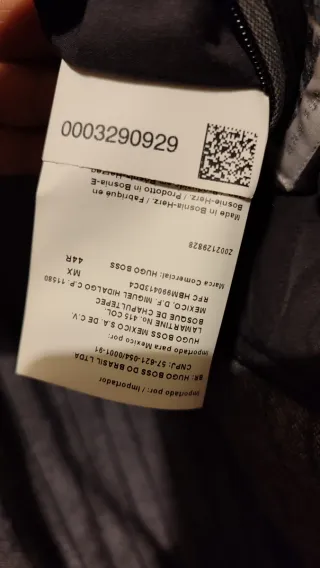 Cappotto Hugo Boss Taglia 54 Grigio scuro