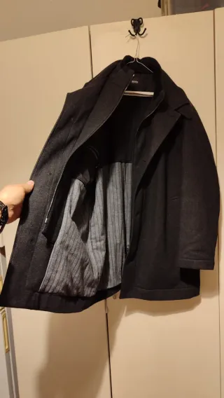 Cappotto Hugo Boss Taglia 54 Grigio scuro
