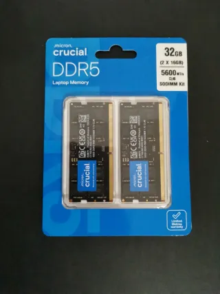 Crucial DDR5 32 GB 2x16 GB 5600 MHz