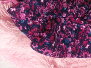 Blusa floral manga larga