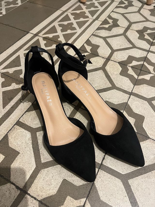 Zapatos de fiesta Marypaz negros talla 37