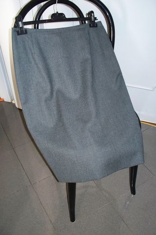 Gonna in vigogna grigia