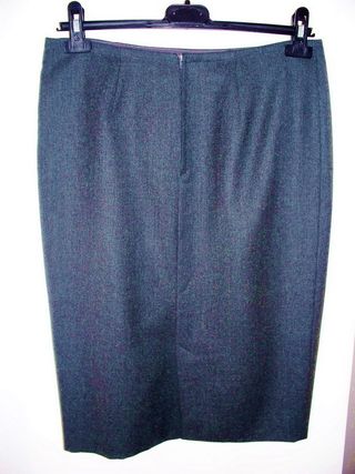 Gonna in vigogna grigia