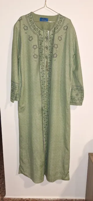 Vestido verde estampado