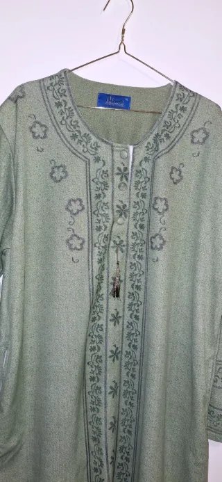 Vestido verde estampado