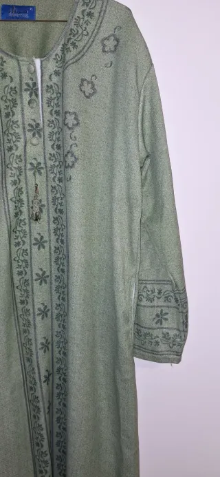 Vestido verde estampado