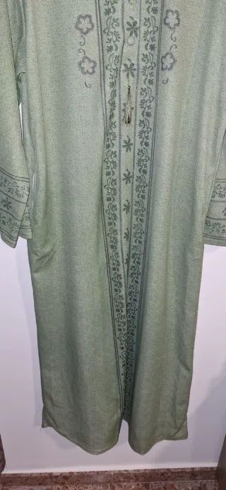 Vestido verde estampado