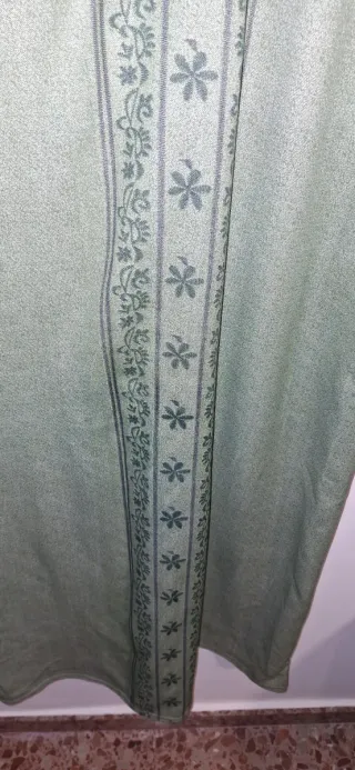 Vestido verde estampado