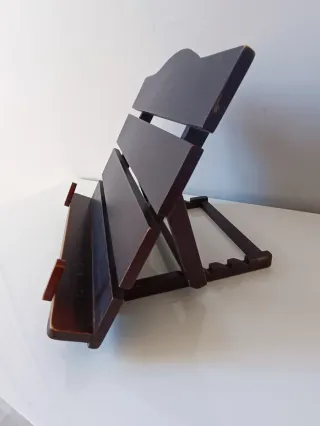 Atril pieghevole in legno per libri