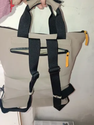 Mochila CHARRO beige y anaranjado para ordenador