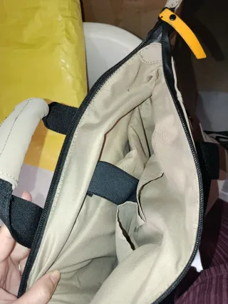 Mochila CHARRO beige y anaranjado para ordenador