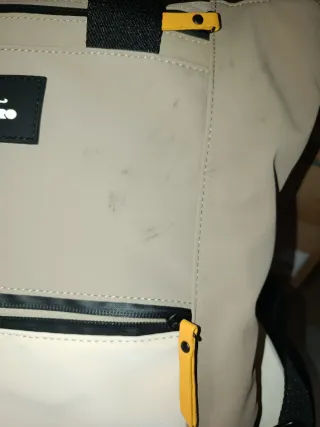 Mochila CHARRO beige y anaranjado para ordenador