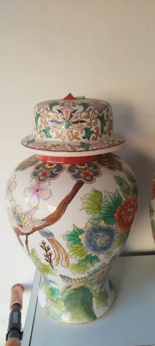 Set di 3 Antichi Vasi in Ceramica