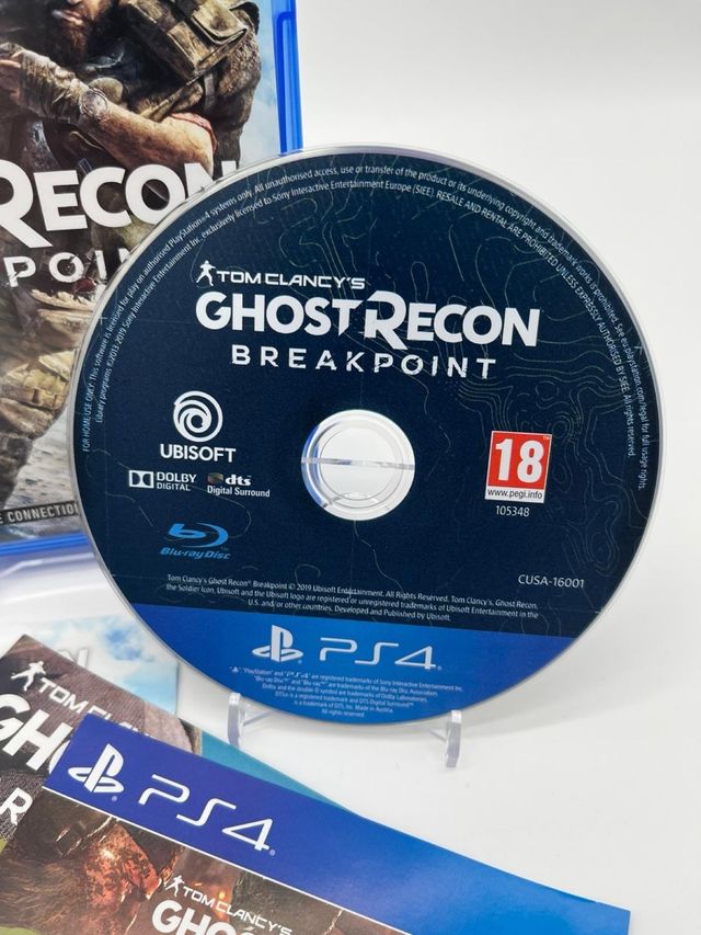 PS4 Ghost Recon Breakpoint Gioco + Disco