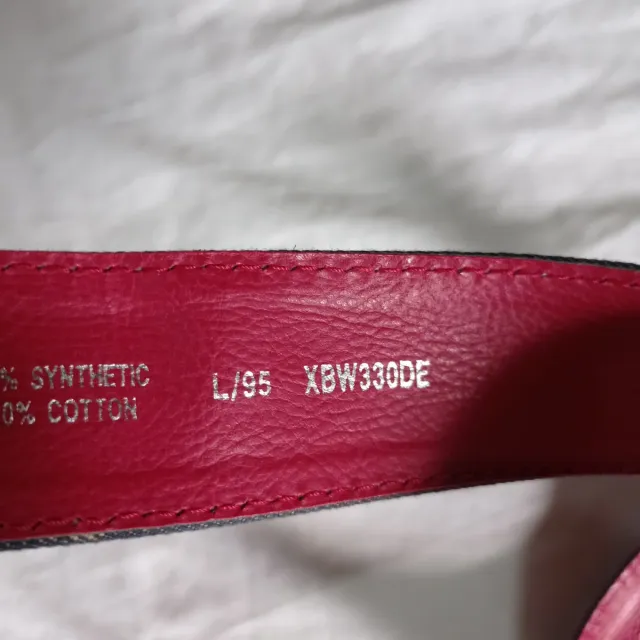 Cintura Guess Vintage Logo Denim Rosso