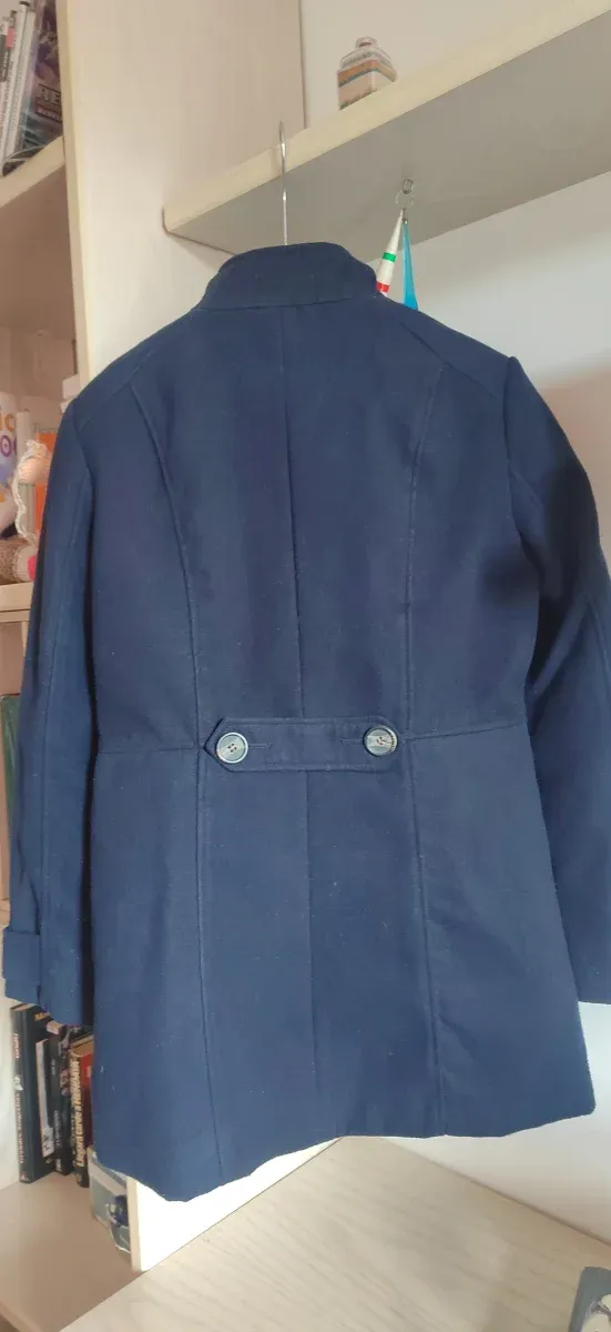 Abrigo paño Ift mujer azul marino