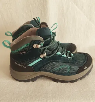 Botas de invierno Quechua grises y verde azulado
