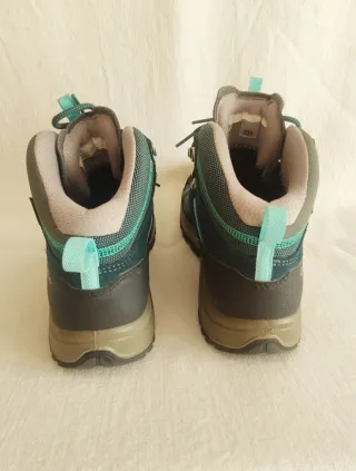 Botas de invierno Quechua grises y verde azulado