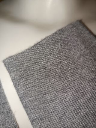 Vestido de punto gris invierno T L-XL IMPECABLE